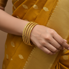 Gold Polish Bangles - BG00703