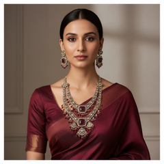 Elegant Victorian Ruby Haram -VH0031