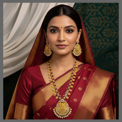 Beautiful Lakshmi Haram In Nakshi - NH00228