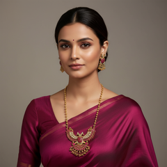 Gandaberunda pendant set With Earrings - NH00492
