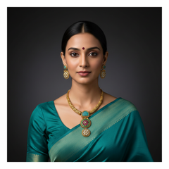Antic Kante Necklace in Kundan - KN00387