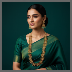 Antique Lakshmi and Mango Haram In Nakshi - NH00239