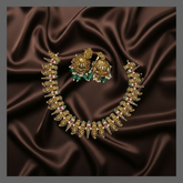 Antique Lakshmi and Mango Necklace In Nakshi - NN00383