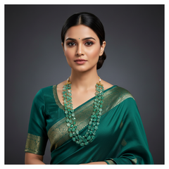 Beautiful 3 liner AD Crystal beads Haram - PB00622
