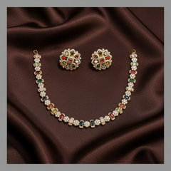 Multi Choker Diamond Necklace in Diamond - DN0019