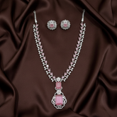 Pink Stone Ambani Set - DN0016