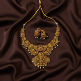 Antique Lakshmi necklace with Jhumki -NN00119