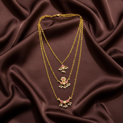 Layer Step Haram With Jadau Pendant - KN00671