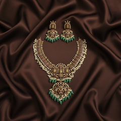 Antique Victorian Polish WIth Lakshmi Pendant And Guttipusalu - NN00878