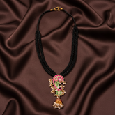Black Dori With Kundan Pendant - BD00143