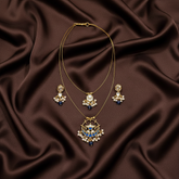 Jadau Blue Stone Invisible Layer Set - KN00600