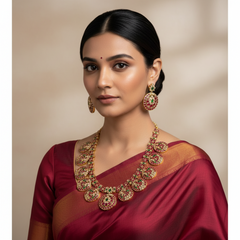 Bottu Mala Haram In Kundan - KH00262