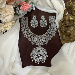 Daimond set with Emerald Stone - DH0021