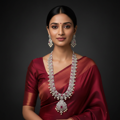 Diamond Long Haram in Ruby Stone - DH0022