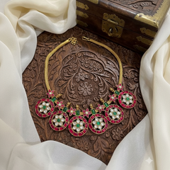 Jadau Short Bottu Jadau Necklace - KN00601