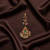 Jadau Flower Design Maang Tika - HA00204