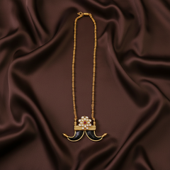 Antique Pendent With Chain In Nakshi - NN00434