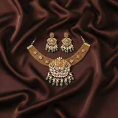 Antique Necklace With Lakshmi Pendent - NN00651