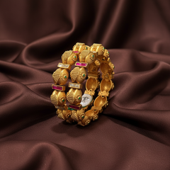 Antique Multi colour Bangle in Kundan - BG00328