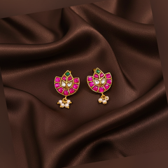 Flower Pattern Jadau Bugadi - BU003