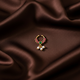 MultiColor Nose Ring With Pearls - NR0048