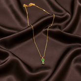 Beautiful Chain With Kundan Fish Pendant - KN00538