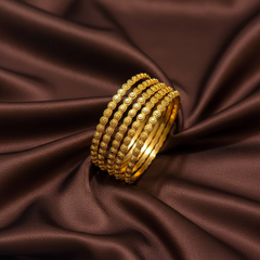 Gold Polish Bangles - BG00703