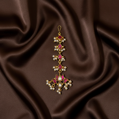 Beautiful Small Lotus Maang Tika - HA00223