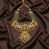 Beautiful Gold Replica Lakshmi Necklace - PB00571