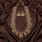 Jadau Lakshmi Mango Bottu Haram - KH00398