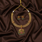 Jadau Nanu Chain Lakshmi Pendant - KN00586