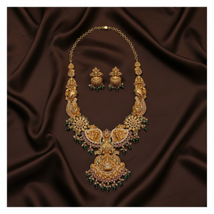 Beautiful Lakshmi Haram In Nakshi - NH00241