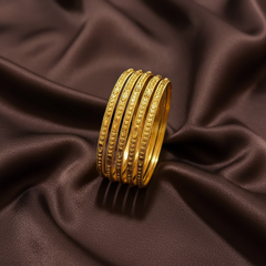 Gold Polish Bangles - BG00703