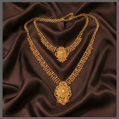Kerala Design Antique Bridal Set in Nakshi - BR0043