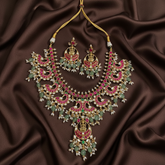 Jadau Peacock Necklace - KN00631