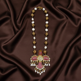 Baroque Pearls with Nakshi Balls and Jadau Gandaberunda Pendant - PB00565