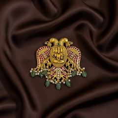 Jadau Gandaberunda Pendant With back Hook - KP00199