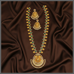 Beautiful Lakshmi Haram In Nakshi - NH00228
