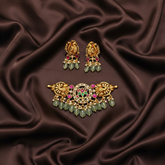 Jadau Kundan in Lotus Necklace - KN0080
