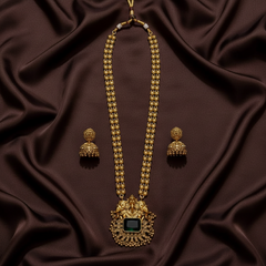 Antique Long haram With Ganesha Pendant - NH00122
