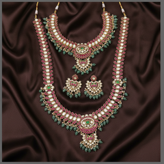 Jadau Bridal Combo Set - BC005