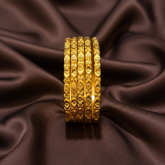 Gold Polish Bangles - BG00703