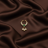 Beautiful Stone Septum Nose Ring in Kundan - NR0016