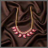 Elagant Jadau Mango Necklace In Kundan - KN00577