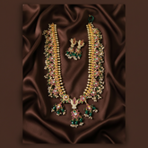 Balaji Guttipusalu In Gold Finish with Screw back earrings - NH0038