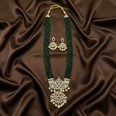 Green Pearl Haram With Pendant - PB00538