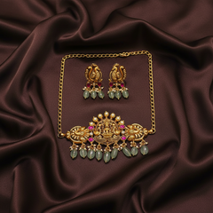 Jadau Kundan in Lakshmi Necklace - KN0082