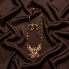 Gandaberunda pendant set With Earrings - NH00492