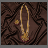 Beautiful Flower and Lakshmi Haram In Nakshi - NH00344