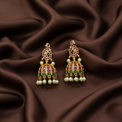 Nakshi Peacock Jhumki - NE00636